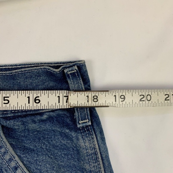 VTG Y2K Carhartt Loose Dungaree Fit B13 DST Skate Blue Jeans 38x26 Cyber Baggy - Picture 9 of 10